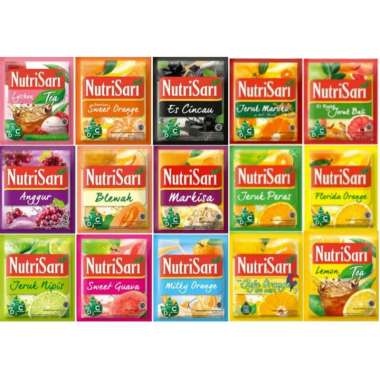 Nutrisari Aneka Rasa Buah Termurah [10 sachet/renceng] Nutri C1000