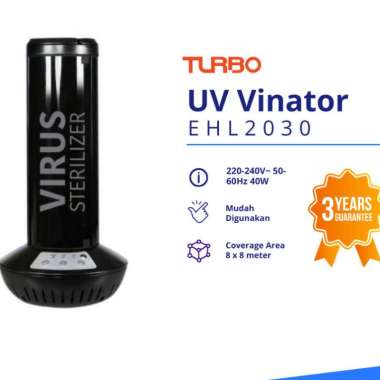 TURBO UV Vinator Sterilizer Udara dengan Ultraviolet-C EHL2030