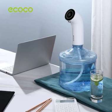 ECOCO Electric Water Pump - Dispenser air galon sekali klik baterai tahan lama Mewah Modern White