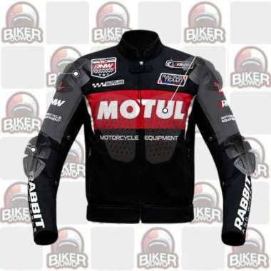 Jaket Motor Rabbit And Wheels X Motul - Motul Red Factory - Motul Blue Fragment - Motul Evoline Bike
