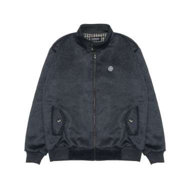 Dryroots Inc Harrington Jacket Wool Warm Light Gray Dark Grey XL