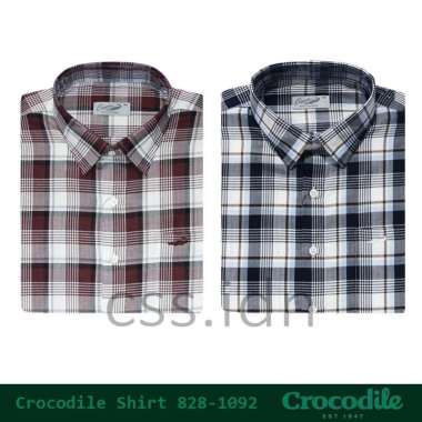 Kemeja Pria Lengan Pendek Crocodile 828-1092 Merah M