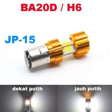 Lampu Utama Bohlam BA20D / H6 motor & mobil JP15 warna putih laser Headlamp IP67 super terang AC DC