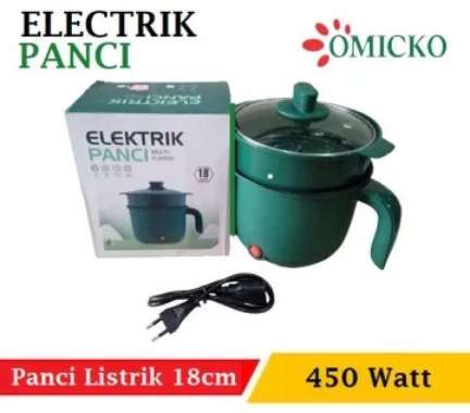 OMICKO PANCI LISTRIK STEAM COOKING POT 18 CM STAINLESS 1.2 L LOW WATT SNI ANTI KARAT MURAH GARANSI R