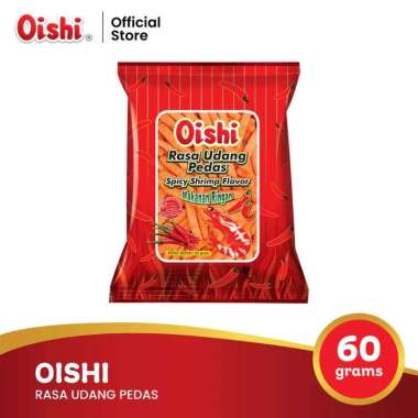 HasilSumberalaM Oishi Snack Kraker Rasa Udang Pedas 60gr 60gr