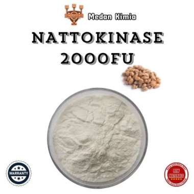 Nattokinase 2000FU Powder 100gr / Enzim Alami Fermentasi Kedelai / Bubuk Natto Alami Food Grade