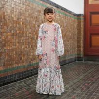 Geulis.id KIDS NAHIYA MAXI DRESS / DRESS ANAK / SARIMBIT LEBARAN / BAJU LEBARAN (3 warna)