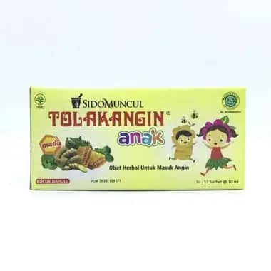 SIDOMUNCUL Tolak Angin Cair Anak Minuman Herbal [12 Sachet]