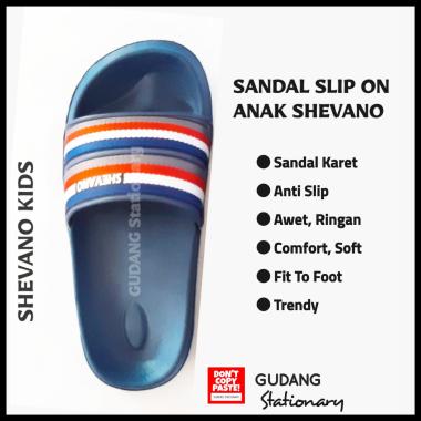 Sandal Slip On Anak SHEVANO 31 Dark Brown
