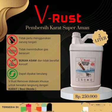 V-Rust Remover - Pembersih Karat Super Aman kemasan 5 liter