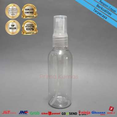 Botol Pump Treatment 60 ml - botol kosmetik Prima Kemas - Botol 60 ml Natural Pump Treatment Putih
