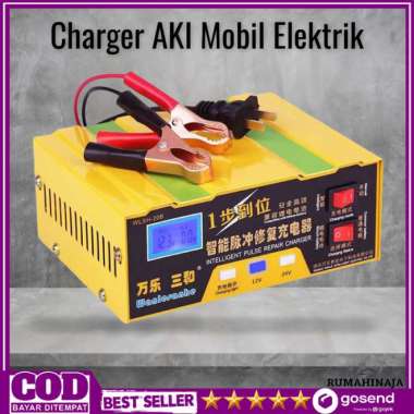 Charger Aki Mobil Motor Truck Accu Elektrik Otomatis 12V 24V 6-105Ah