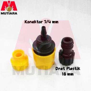 Paket konektor pompa DC 18 mm + Quick Connect 7/4 mm