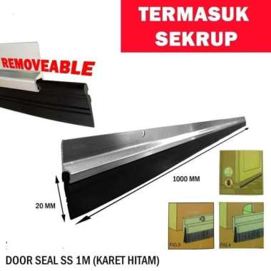 Door Bottom Seal Karet Penutup Bawah Pintu Bahan Alumunium LIST KARET