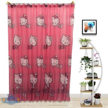 Ratu Gorden - Gorden Vitrase / Gorden Dalaman Motif Hello Kitty