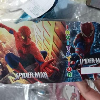 Kartu Undangan Ulang Tahun Spiderman