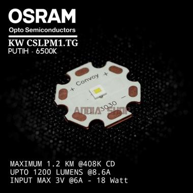 OSRAM LED EMITTER KW CSLPM1.TG TEMBAGA COPPER 20MM WHITE PUTIH