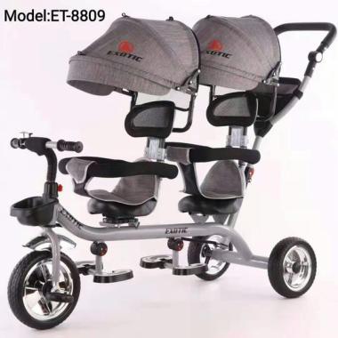 SEPEDA EXOTIC TWIN TRICYCLE 8809 blue