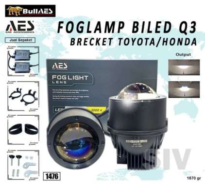 Foglamp Biled Aes Q3 Hi Loo 45 Watt - Brecket Toyota HONDA