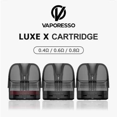 VAPORESSO LUXE X POD 0.4/0.6/0.8Ω 5ml 2pcs Cartridge LUXE X 100% Authentic 0.4Ω*2pcs