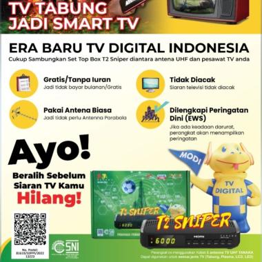 Set Top Box TV Digital STB Super HD Support Hdmi warna STB TANAKA