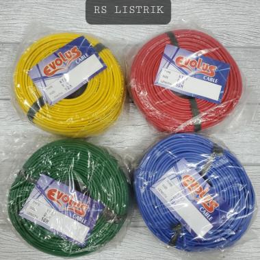 Kabel NYAF 0,8mm 50 Meter Kabel Tunggal Serabut warna Biru