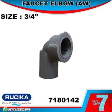 Fitting KDD Knee Drat Dalam Faucet Elbow 3/4 Inch PVC Rucika 7180142