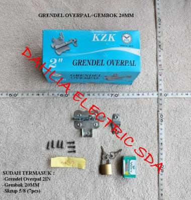 GRENDEL OVERVALL + GEMBOK 20mm Voxy (1 SET dilengkapi skrup 5/8)