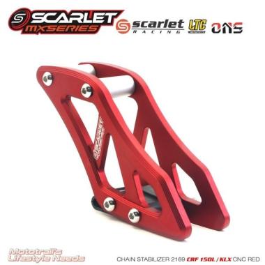 SCARLET RACING Chain Stabilizer Tensioner KLX CRF 150L 2169 FULL CNC warna Green
