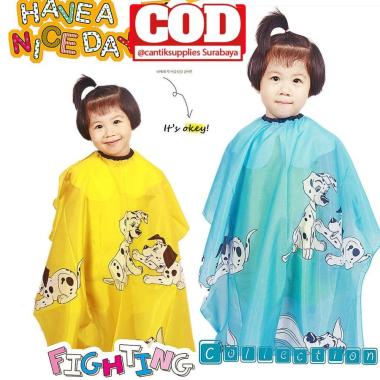 NEW . KAIN CUKUR KIP POTONG RAMBUT ANAK PANJANG KAIN CUKUR Kuning