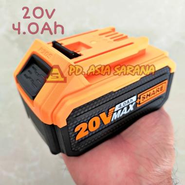Cordless Battery 20v Li-Ion 4.0Ah INGCO FBLI2002 Baterai Share P20S