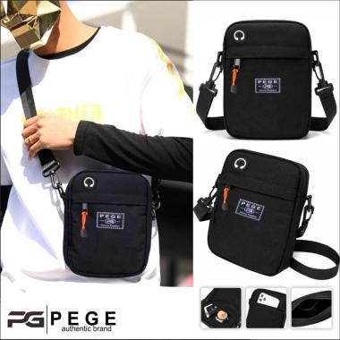 PEGE Tas Selempang Pria Sling Bag Pria - Hitam PG 8931