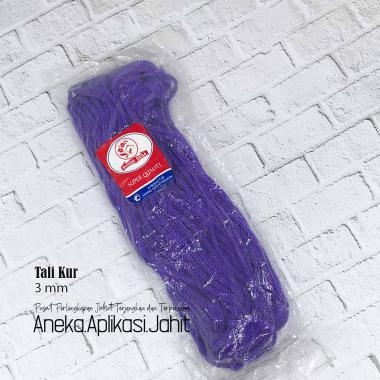 TALI KUR / KOR / KOOR 3 MM (-/+ 20 METER) TALI KUR PP / TALI TAS PAPER BAG WARNA UNGU TUA