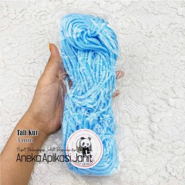 TALI KUR / KOR / KOOR 3 MM (-/+ 20 METER) TALI KUR PP / TALI TAS PAPER BAG WARNA BIRU MUDA 2