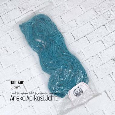 TALI KUR / KOR / KOOR 3 MM (-/+ 20 METER) TALI KUR PP / TALI TAS PAPER BAG WARNA BIRU TOSKA
