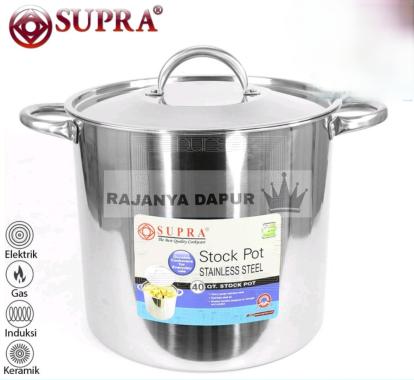 Supra Stainless Stockpot 40 Qt / Panci Masak Jumbo 40 QT