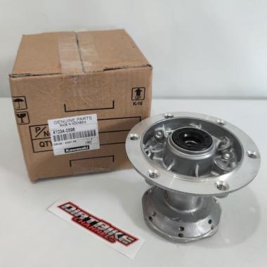 TROMOL DEPAN KLX 150 28H ORIGINAL KAWASAKI LUBANG 28 Merah