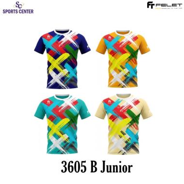 New Kaos / Jersey Junior Player Badminton Felet RN 3605B / RN 3605 B 38 Biru