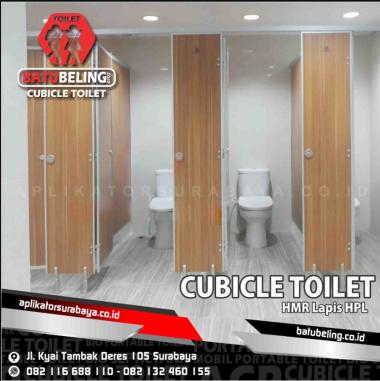 Cubicle Toilet HMR Lapis HPL WC Kubikal Kamar Mandi Kloset Duduk