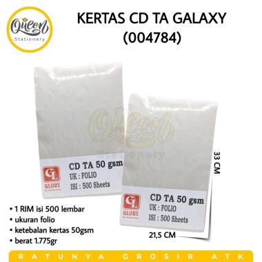 1 RIM KERTAS CD TA GALAXY KERTAS FOTOCOPY FOTOKOPI BURAM F4 (004784)