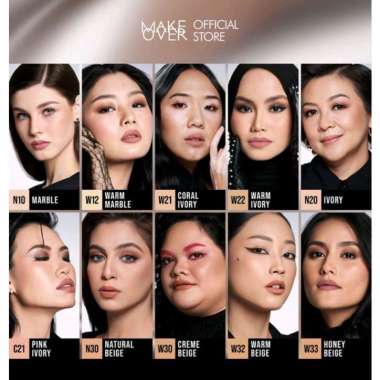 MAKE OVER POWERSTAY Weightless Liquid foundation W42 Warm sand