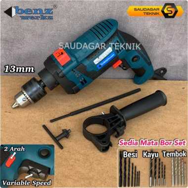 Mesin Bor Tembok Beton 13mm Benz Electric Drill 13 mm Benz Werkz + Mata Set
