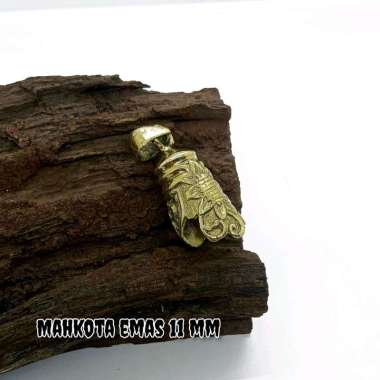 kerajinan ring kalung liontin varian alpaka h325 mahkota emas 11 mm