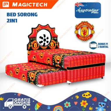 KASUR SORONG 2IN1 TWIN BED KARAKTER ANAK 120 X 200 SPRING BED - MU