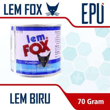 Lem Fox Yunior Lem Fox Biru 70gr Lem Fox Kaleng Biru 70 Gram 3 Pieces