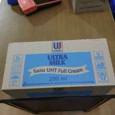 Promo Harga Ultra Milk Susu UHT Full Cream 200 ml - Blibli