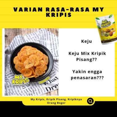 MY KRIPIS Kripik Pisang Rasa Keju - Promo Keripik Milenial