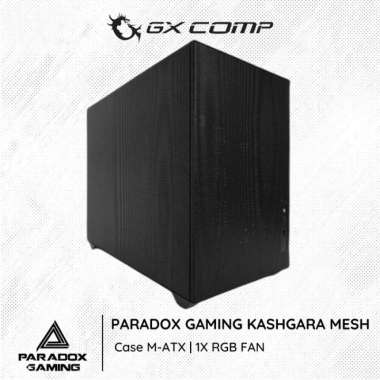 Casing Paradox Gaming KASHGAR | Black | M-ATX | 1X RGB Fan