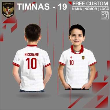 Baju bola anak timnas indonesia kaos jersey piala asia 2023 2024 4 PUTIH