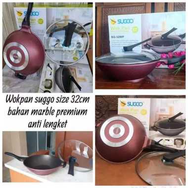 Wok pan tutup kaca suggo 32 cm panci suggo jumbo